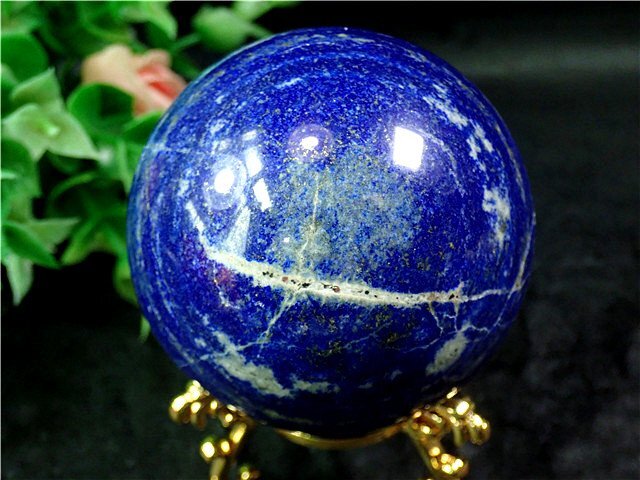 *AAA class natural lapis lazuli circle sphere 179O1-101O11D