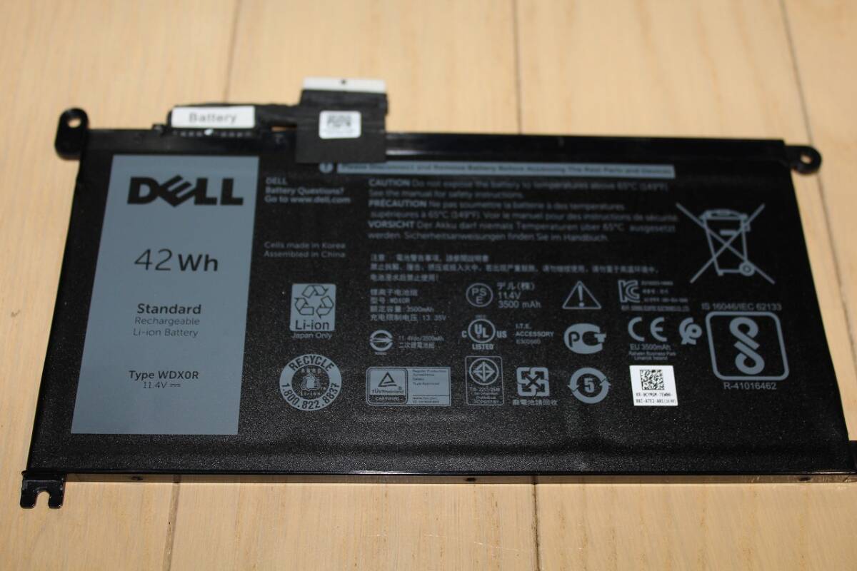 【DELL】Latitude 3590 バッテリーパック WDX0R 中古の画像1