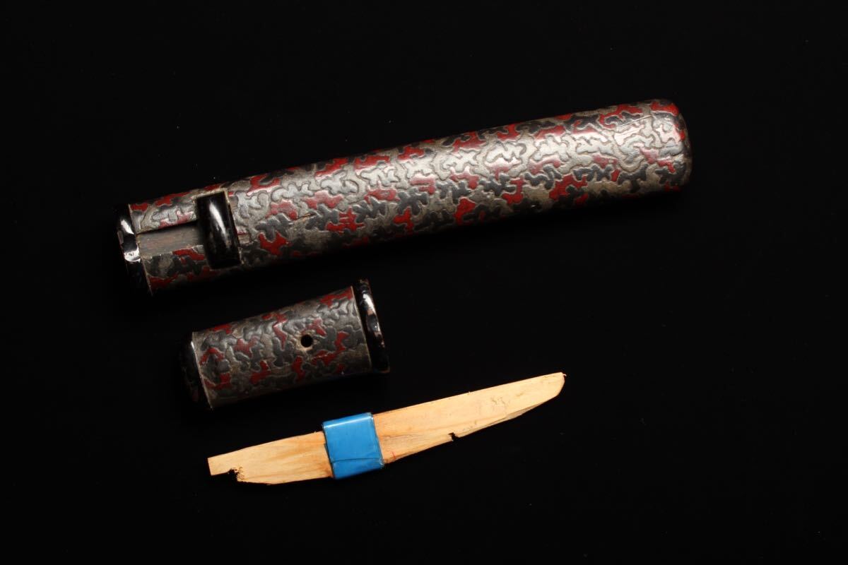 刀装具 拵 短刀拵 鞘 柄 時代 日本刀 武具 骨董 古美術 （O98Or0406R0603168）の画像7