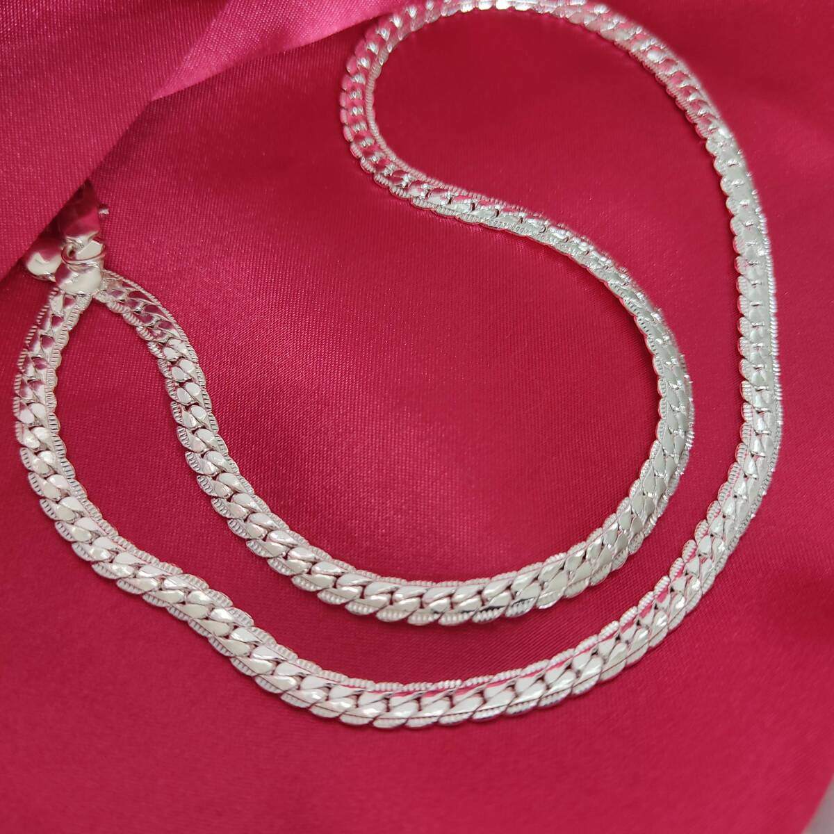 メンズ レディース シルバー チェーン 925 刻印あり silver chain necklace 喜平ネックレス 16の画像4