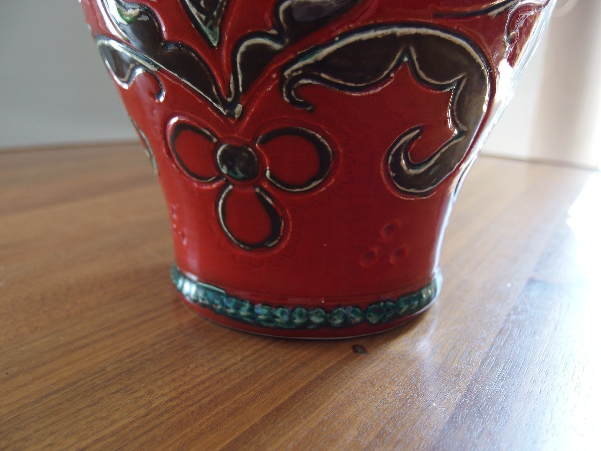 グムンドナー/オーストラリア★Gmundner Keramik★陶器 花器 花瓶 フラワーベース 高さ約32.8cm×口径約11㎝_画像8