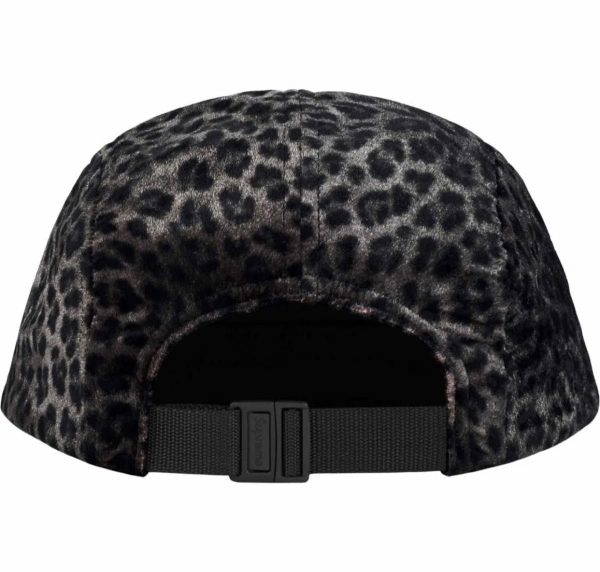 Supreme Leopard Velvet Camp Cap "Black"