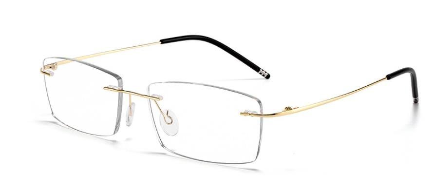 1円～ 大奉仕 メガネフレーム レンズ交換可能 フチなし ツーポイント 眼鏡 ブルーライトカット 男女兼用  sc0297の画像2