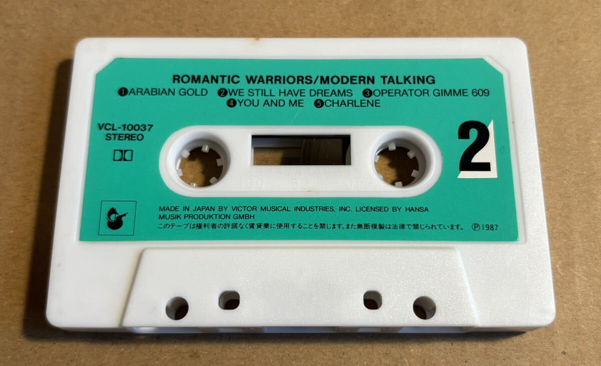 MODERN TALKING モダン・トーキング ROMANTIC WARRIORS ロマンティック・ウォリアーズ VCL-10037 tape カセットテープの画像8