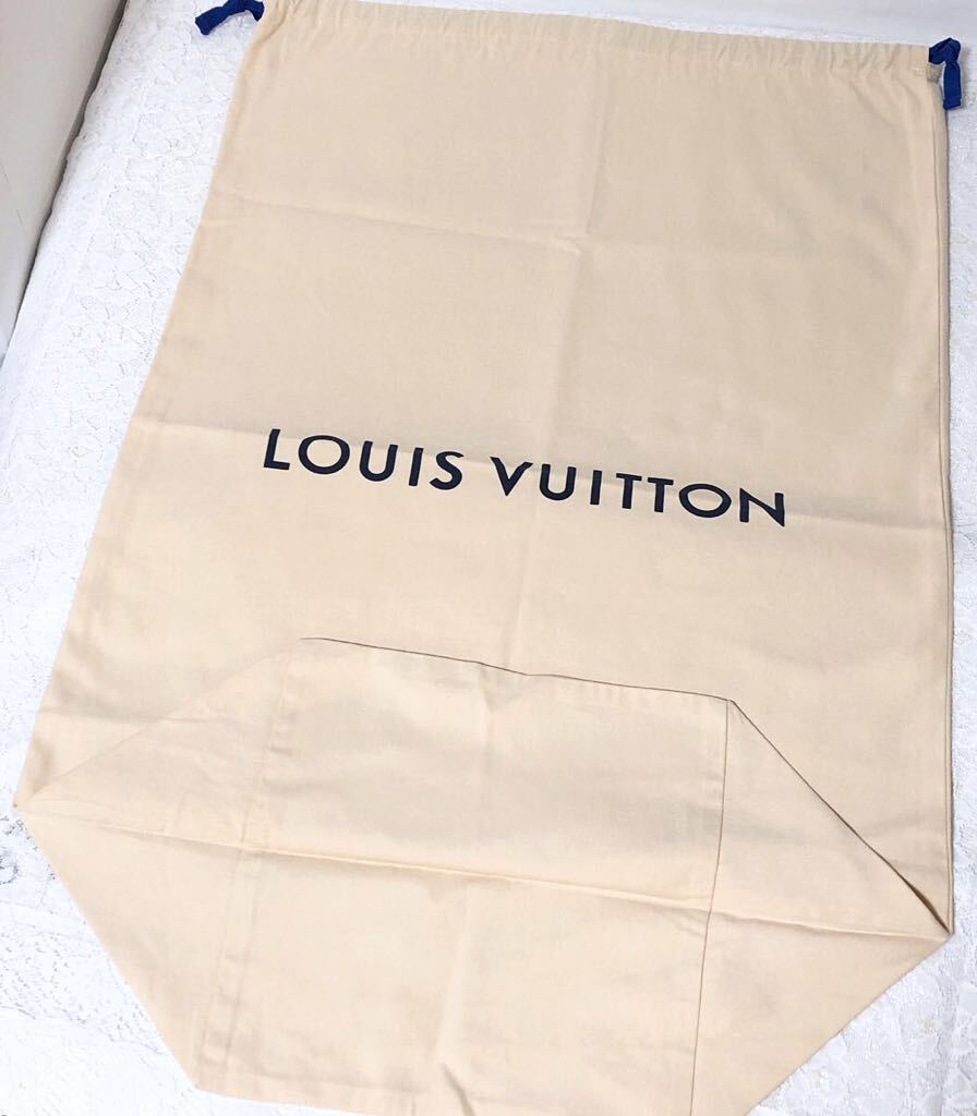 ルイヴィトン「LOUIS VUITTON」バッグ保存袋 現行 (3824）正規品 付属品 内袋 布袋 巾着袋 (平置き幅55) 底幅28×86×マチ28cm キーポル用の画像3