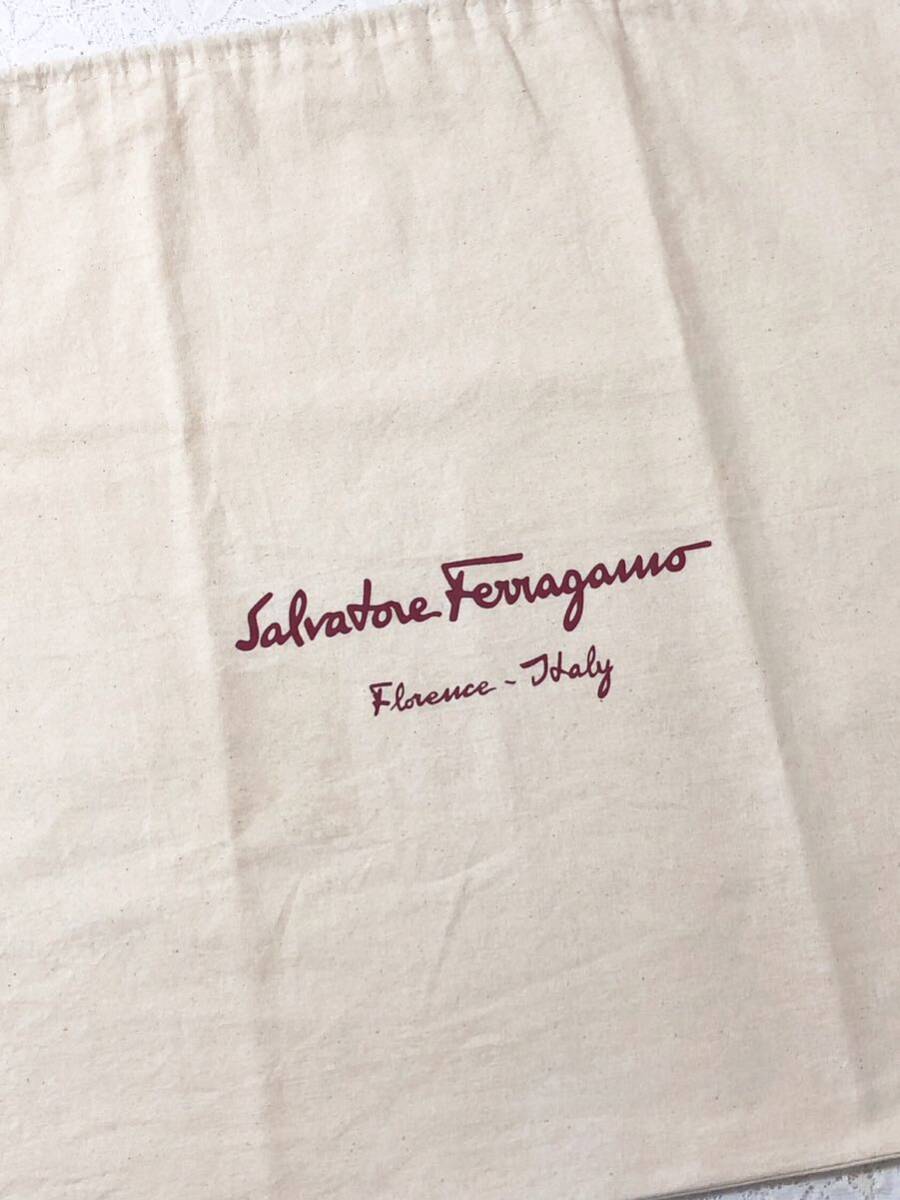  Salvatore * Ferragamo [Salvatore Ferragamo] bag storage bag (3432) regular goods accessory inside sack cloth sack pouch 60×50cm largish cotton cloth 