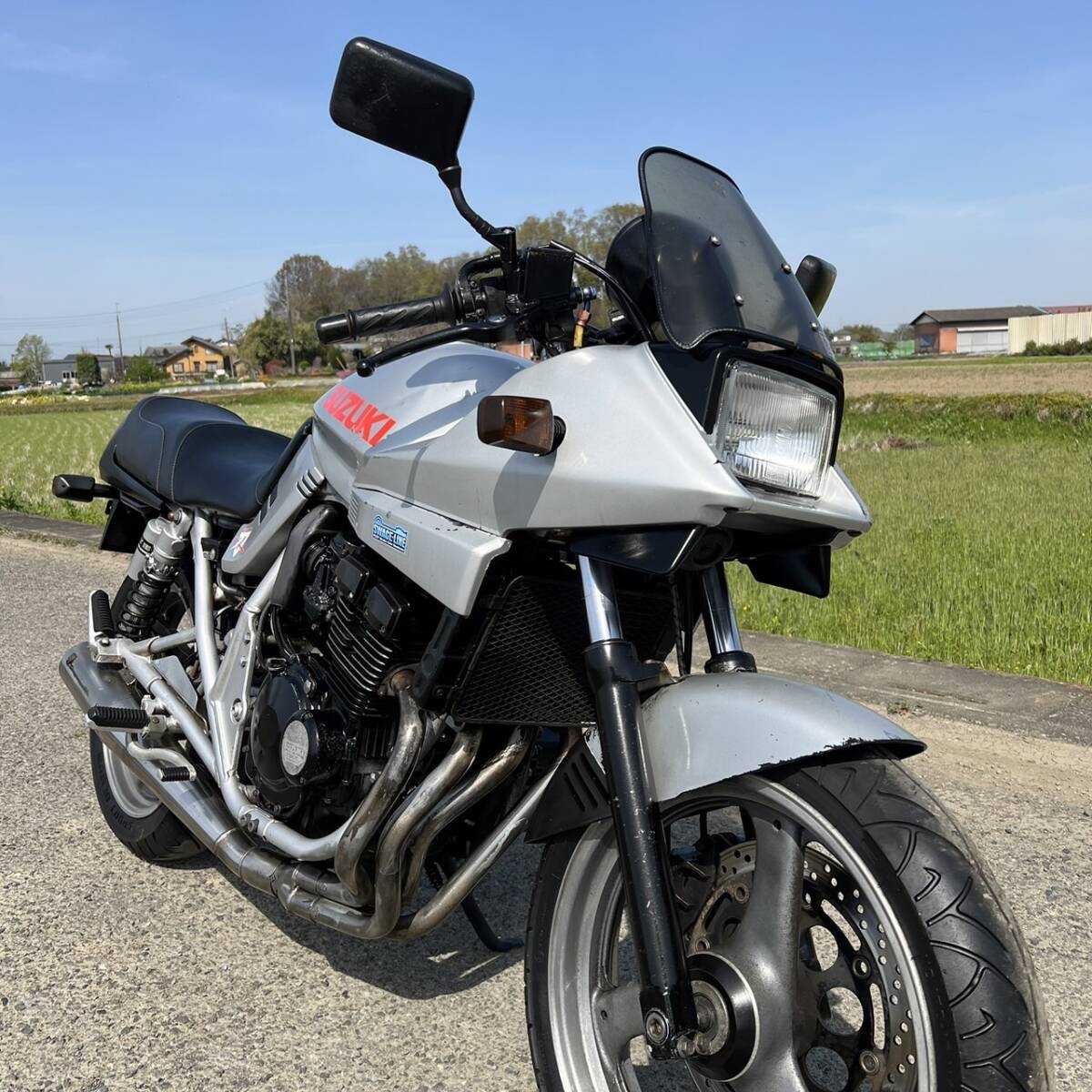 スズキ GSX250刀 GJ76A 始動 書類付 旧車 絶版 低走行 ヨシムラ検）GL CB TX GX FB FC XS CBX GSX FX GS GPZ XJ GP GT W1 W3 カタナの画像6