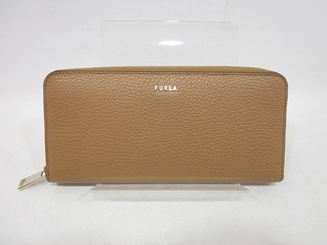 FURLA / フルラ ラウンドファスナー 長財布 レディース財布 レディース小物 ブラウン レディース ベージュ