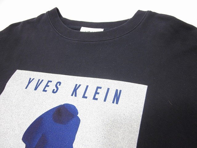 EDIFICE HEAR MY NAME/ エディフィス ヒアマイネーム YVES KLEIN イヴクライン 別注 スウェット トレーナー サイズ : L ネイビー_画像3