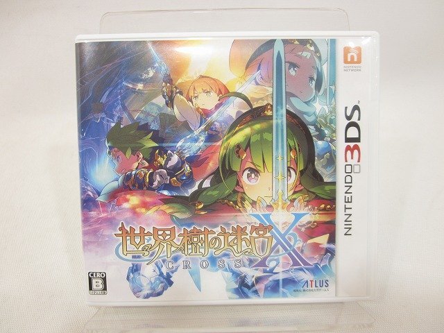 アトラス Nintendo3DS 世界樹の迷宮CROSS ソフト RPG 中古ゲーム_画像1