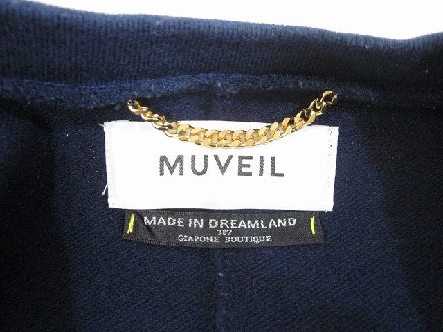 MUVEIL / ミュベール カットソー Tシャツ 切り替えデザイン サイズ : 38 ネイビー_画像6
