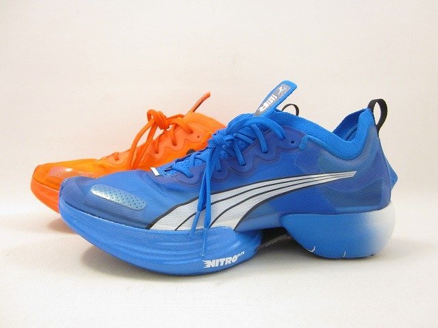 PUMA / Puma 195336-08 fast a-runi Toro Elite running shoes men's size : 27.5cm sneakers red × blue 