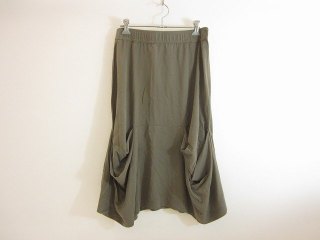 KEIKO KISHI / ケイコ キシ スカート デザインスカート 膝下丈 レディース サイズ : 2 カーキ_画像1