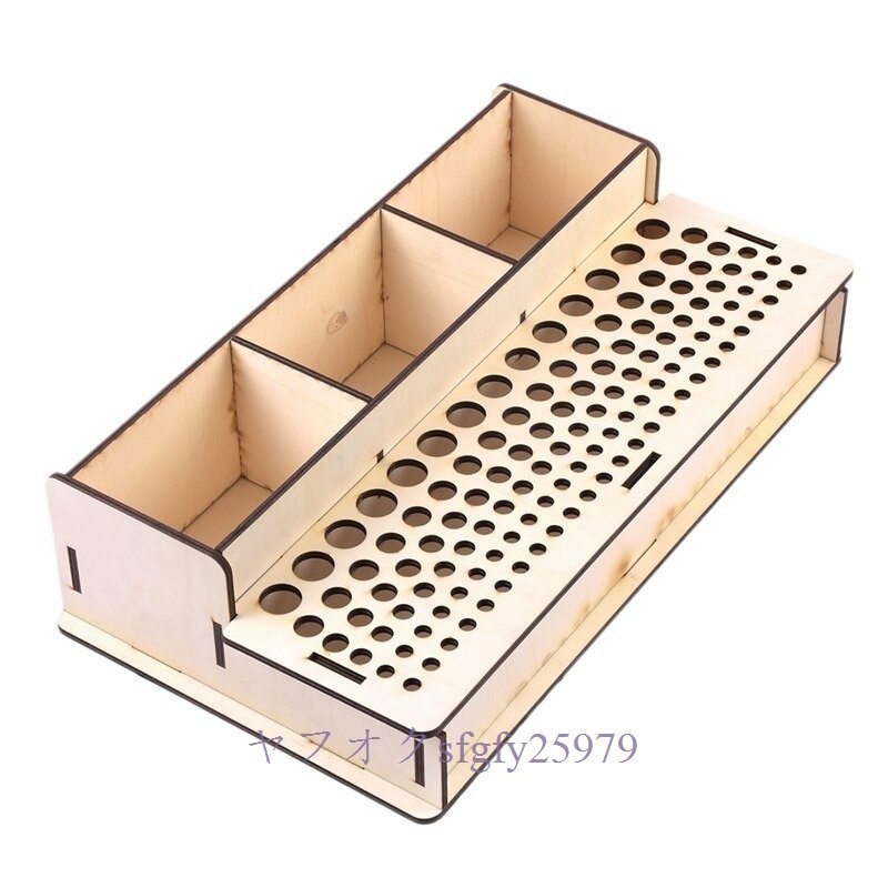 A975B☆新品DIY 木製レザークラフトツール ホルダースタンド スタンプパンチアクセサリー 収納ボックス_画像2