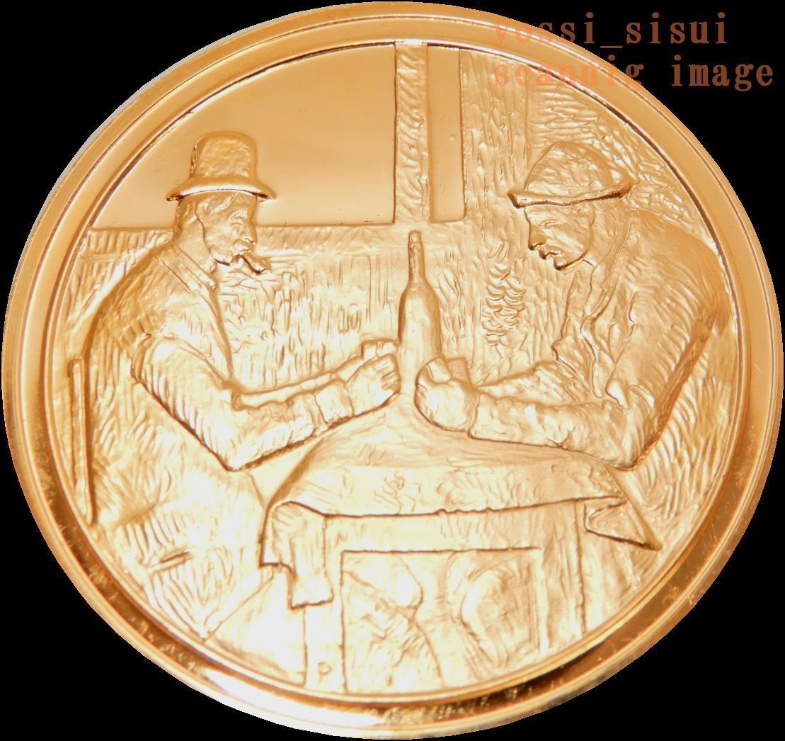  rare limited goods France structure . department made painter paul (pole) se The nn picture card playing. person . relief original gold finishing original silver made silver medal coin chapter .