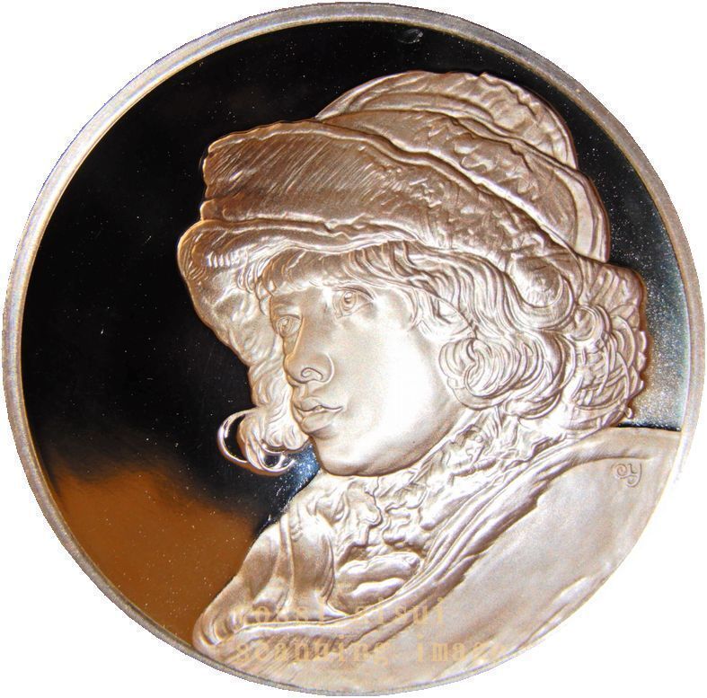 レア 希少品 世界の偉大な画家 ルーベンス 絵画 画家 ニコラス ルーベンス 肖像画 記念 Silver925 純銀製メダル コイン コレクション 章牌_画像2