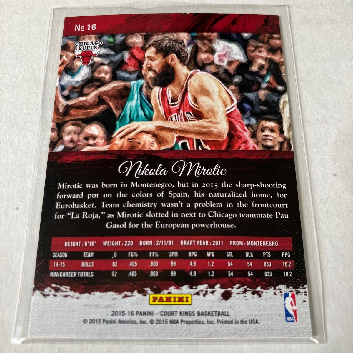 2015-16 Court Kings Nikola Mirotic の画像2