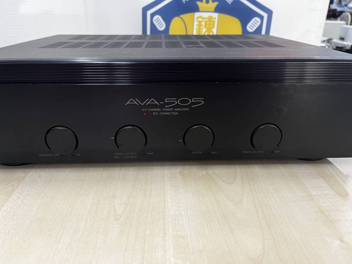 【s2660】NEC POWER AMPLIFIER AVA-505 パワーアンプ マルチパワーアンプ 希少 ※通電確認のみ実施※の画像3