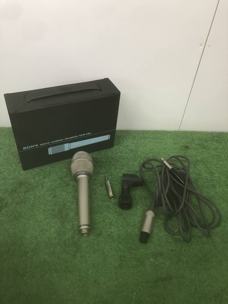 【s2634】［中古品］レトロ SONY コンデンサーマイクロフォン EMC-280 2本セットの画像2