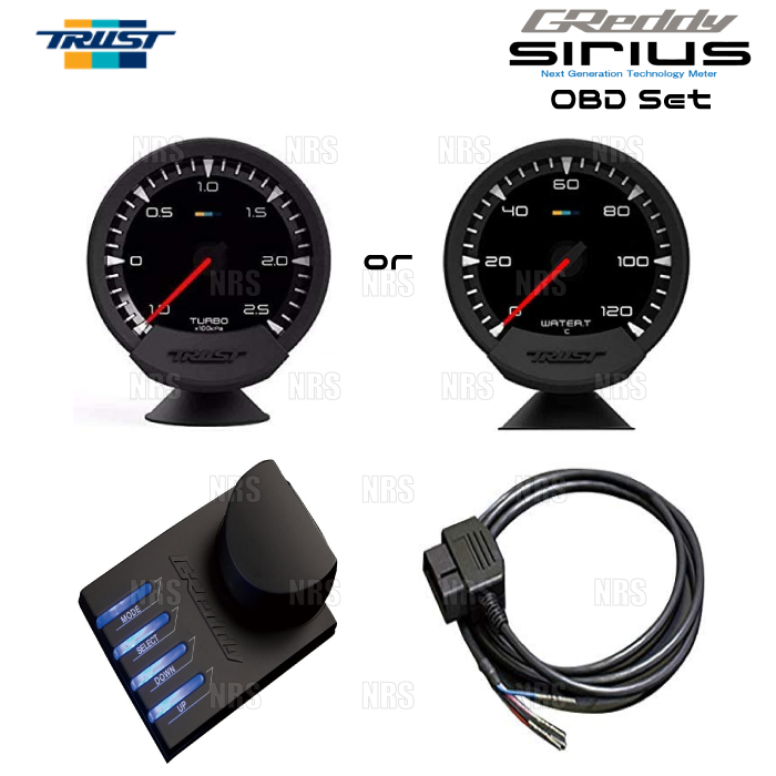 TRUST トラスト シリウス メーター OBDセット (ブースト計) WRX S4/WRX STI VAG/VAB FA20/EJ20 14/8～ (16001755_画像1