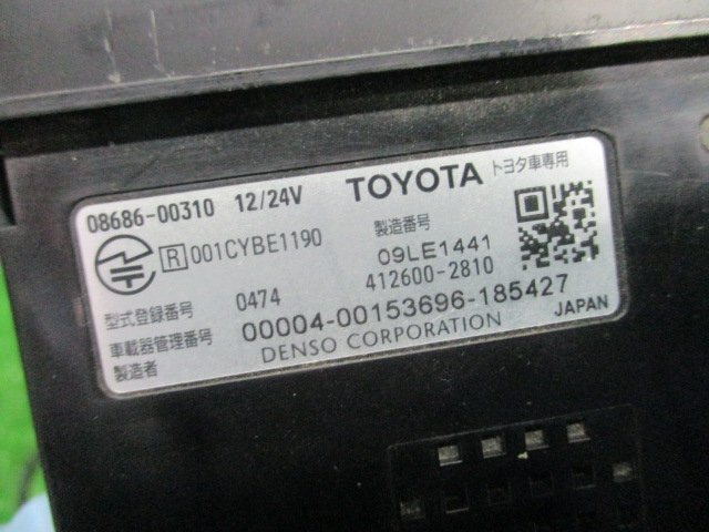 2007/3 bB DBA-QNC25 ビルトインETC トヨタ純正 08686-00310 001CYBE1190_画像3