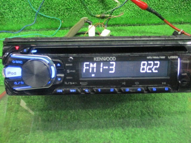 CDプレーヤー トヨタ、ダイハツカプラー KENWOOD U393 CD/AM/FM/USBの画像2