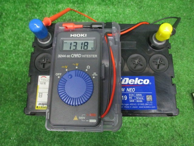 バッテリー ACDelco CN40B19L 電圧13.18V 交換使用開始日 令和4年9月 中古【個人宅配送不可商品】の画像1