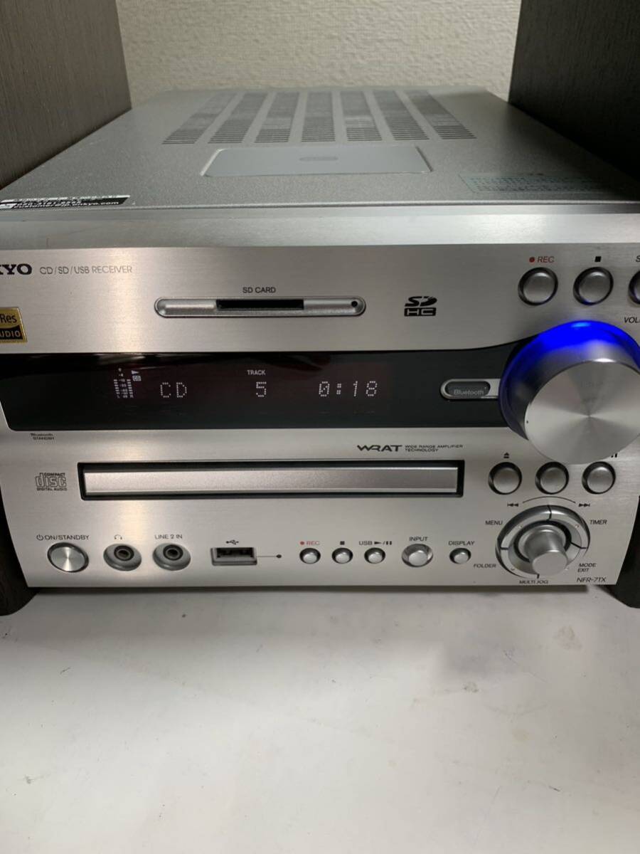 整備済ONKYO NFR-7TX D-NFR7FXハイレゾCD/SD/USB レシーバーシステム E5の画像3