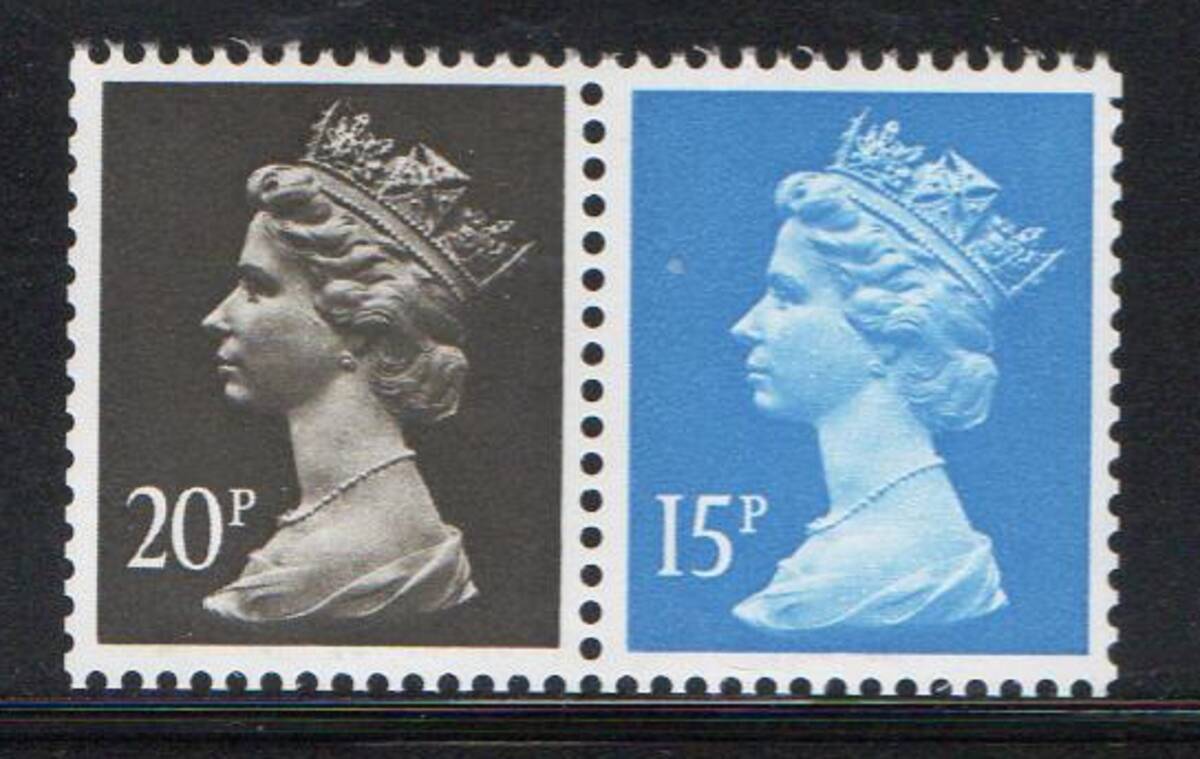 《e-214》イギリス / マーチン切手マルチプル ２種完（未）の画像1