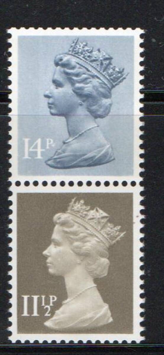 《e-219》イギリス / マーチン切手マルチプル ２種完（未）の画像1
