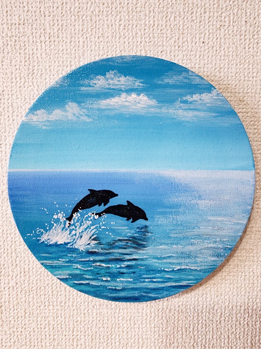 アクリル画 イルカ 絵画 アート 海の絵 イラスト|Yahoo!フリマ アクリル画 イルカ 絵画 アート 海の絵 イラスト|Yahoo!フリマ