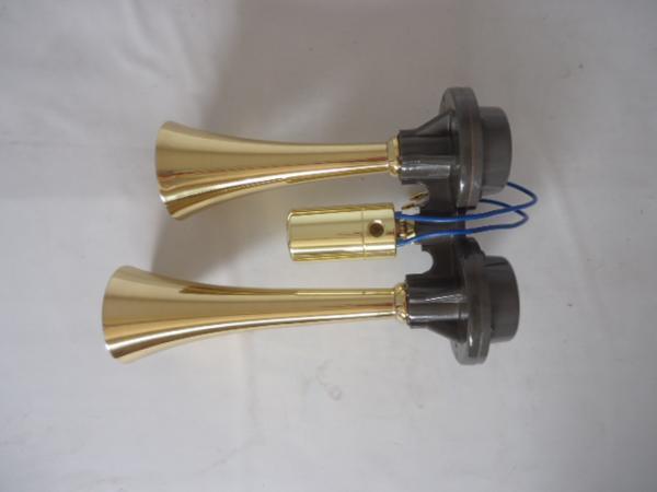 12v D type mega yan key air horn brass DM428-12 day . made written guarantee attaching .