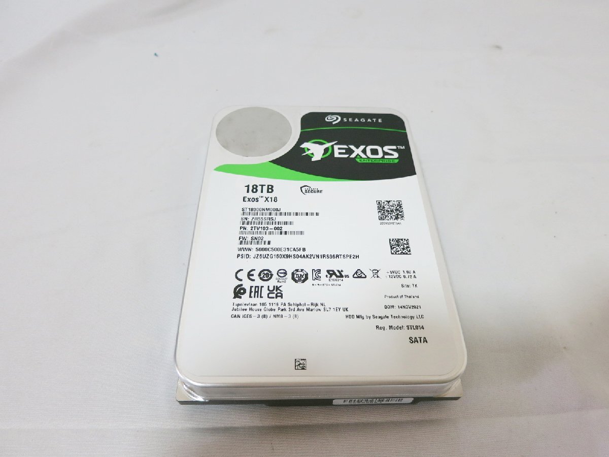 開封新品 Seagate Exos X18 ST18000NM000J 18TB HDD 内蔵ハードディスク 3.5インチ SATA シーゲート エンタープライズの画像1