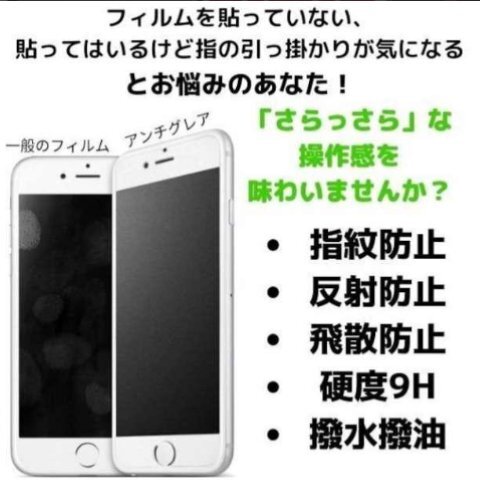【即日発送】iPhone13/13pro/14 ガラスフィルム 指紋防止_画像2