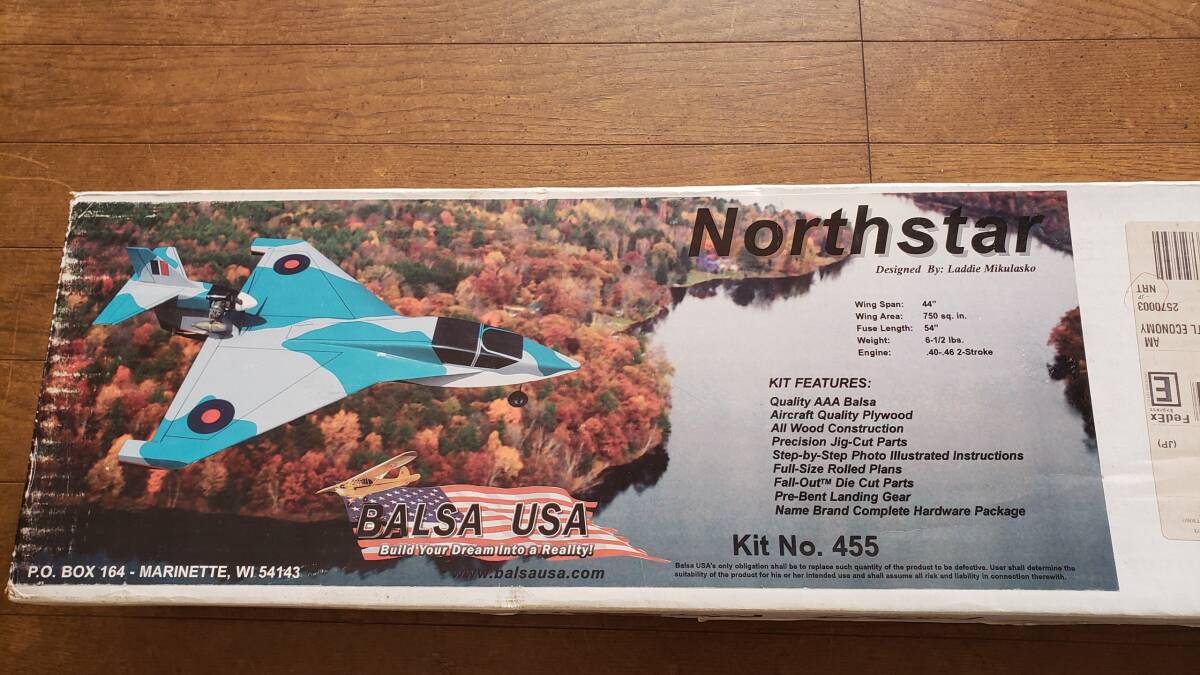 BALSA USA 製 North Star 水陸両用デルタ機 バルサ組立キット 新品未組立品 _画像1