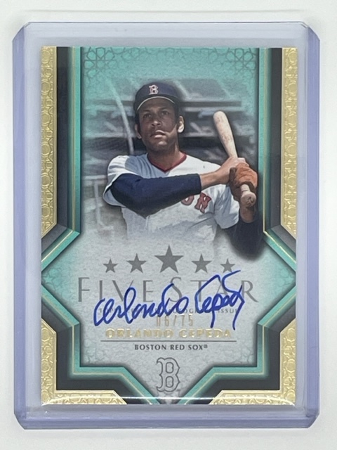 2023 Topps Five Star ORLANDO CEPEDA AUTO 直筆サインオート 75枚限定 REDSOXの画像1