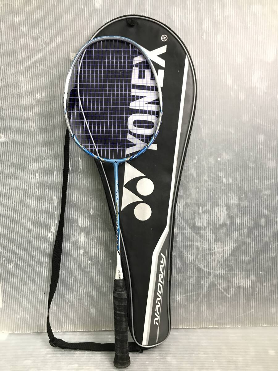 湘/YONEX/バドミントンラケット/NANORAY/400/日本製/LIGHT WEIGHT/HEAD LIGHT BALANCE/LONG SIZE/ヨネックス/カバー付/4.12-94 ST_画像1