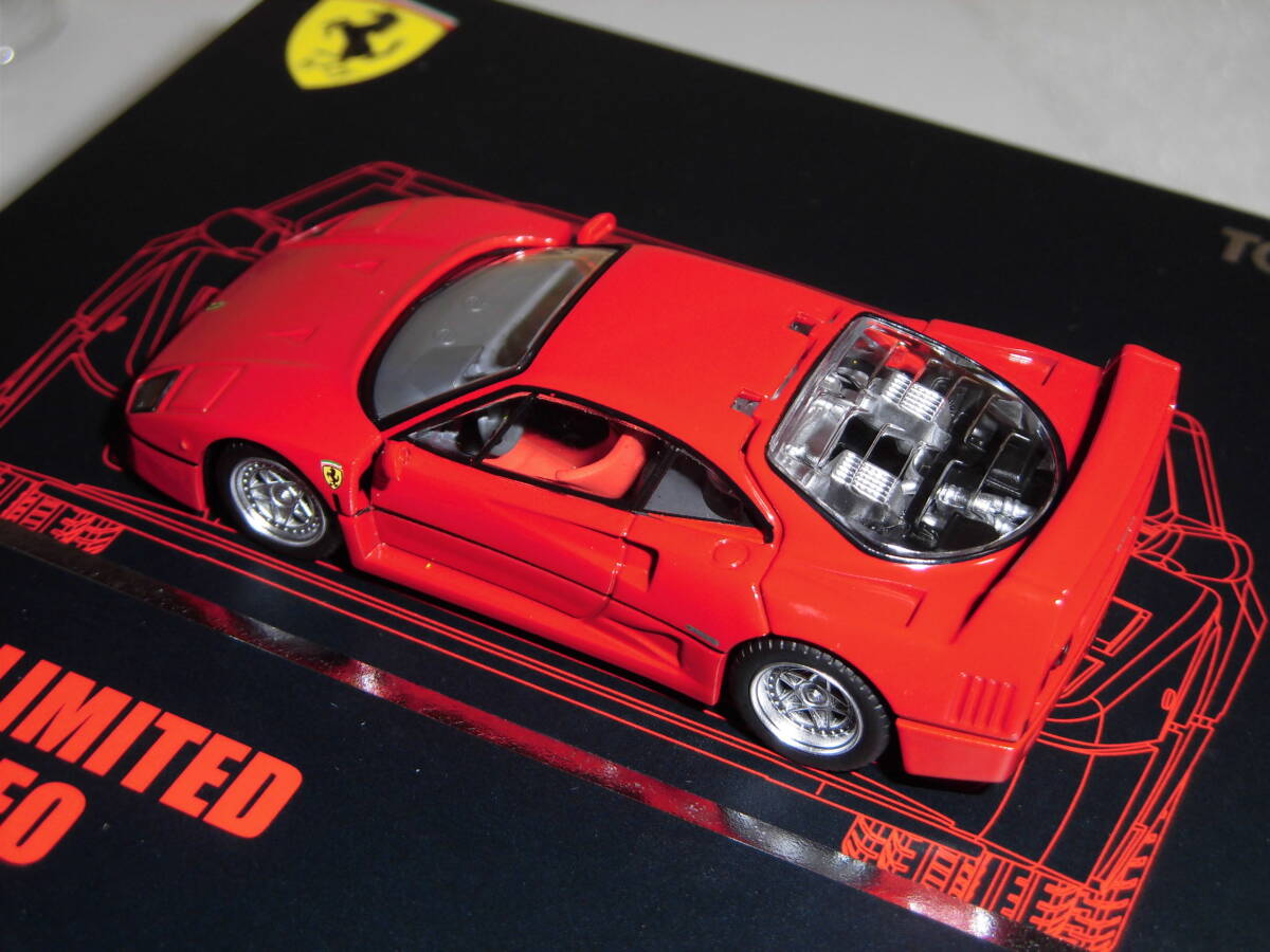 トミカリミテッドヴィンテージ ネオ １/６４  フェラーリ F40 （赤） TOMIKA LIMITED VINTAGE TLV-NEO FERRARI F40 新品購入品の画像8