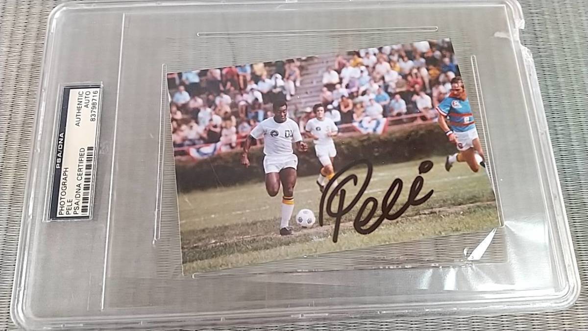 PSADNA社鑑定 サッカーの神様！ペレPele 元ブラジル代表 直筆サイン入りフォトの画像2