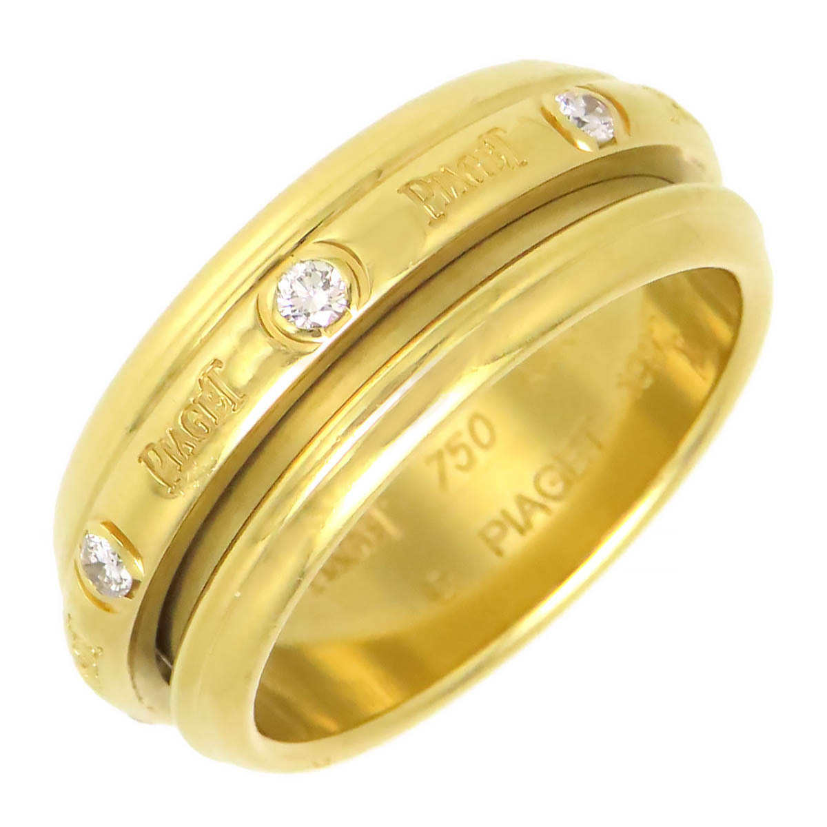  Piaget poseshon diamond ring #63 750 (K18YG) men's PIAGET used [ jewelry ]