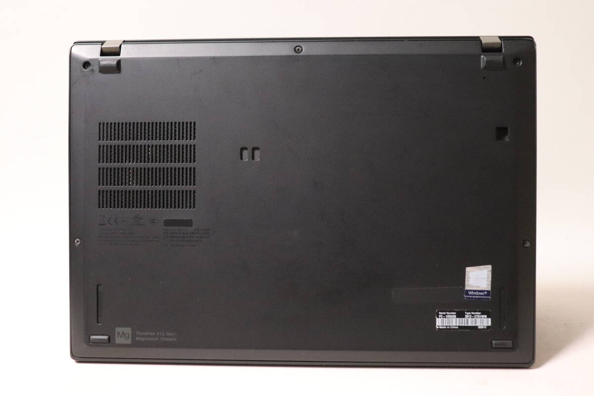 M570. Lenovo / ThinkPad X13 / 20T2CTO1WW / Core i7-10510U / 16GBメモリ / SSDなし / 通電確認・ジャンクの画像4
