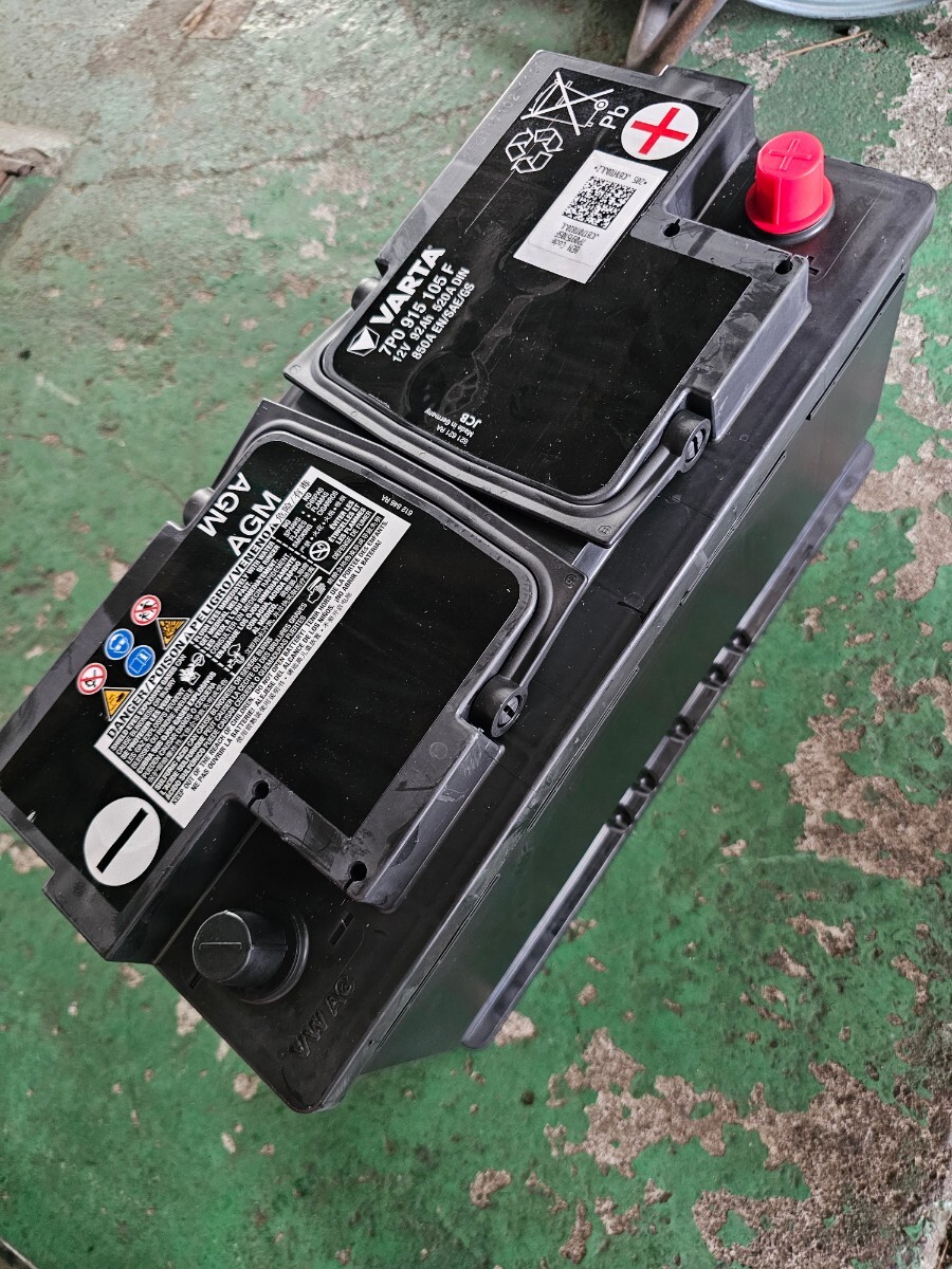 中古バッテリー VARTA バッテリー AGM 850A（EN) 12V 92Ah 520A   ＜中古品＞の画像3