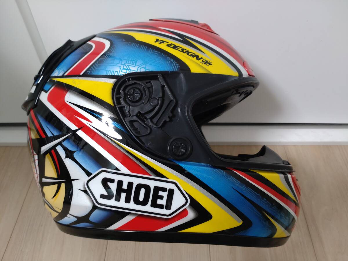 SHOEI ショウエイ X-11 バイクヘルメット　加藤大治郎レプリカ Mサイズ　中古 エックスイレブン　X-Eleven フルフェイス_画像3