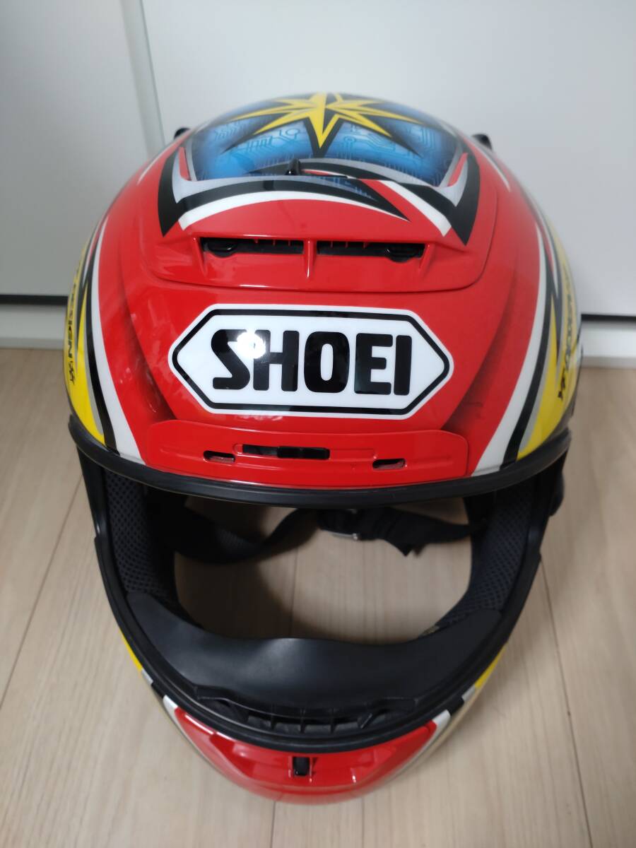 SHOEI ショウエイ X-11 バイクヘルメット 加藤大治郎レプリカ Mサイズ 中古 エックスイレブン X-Eleven フルフェイスの画像1