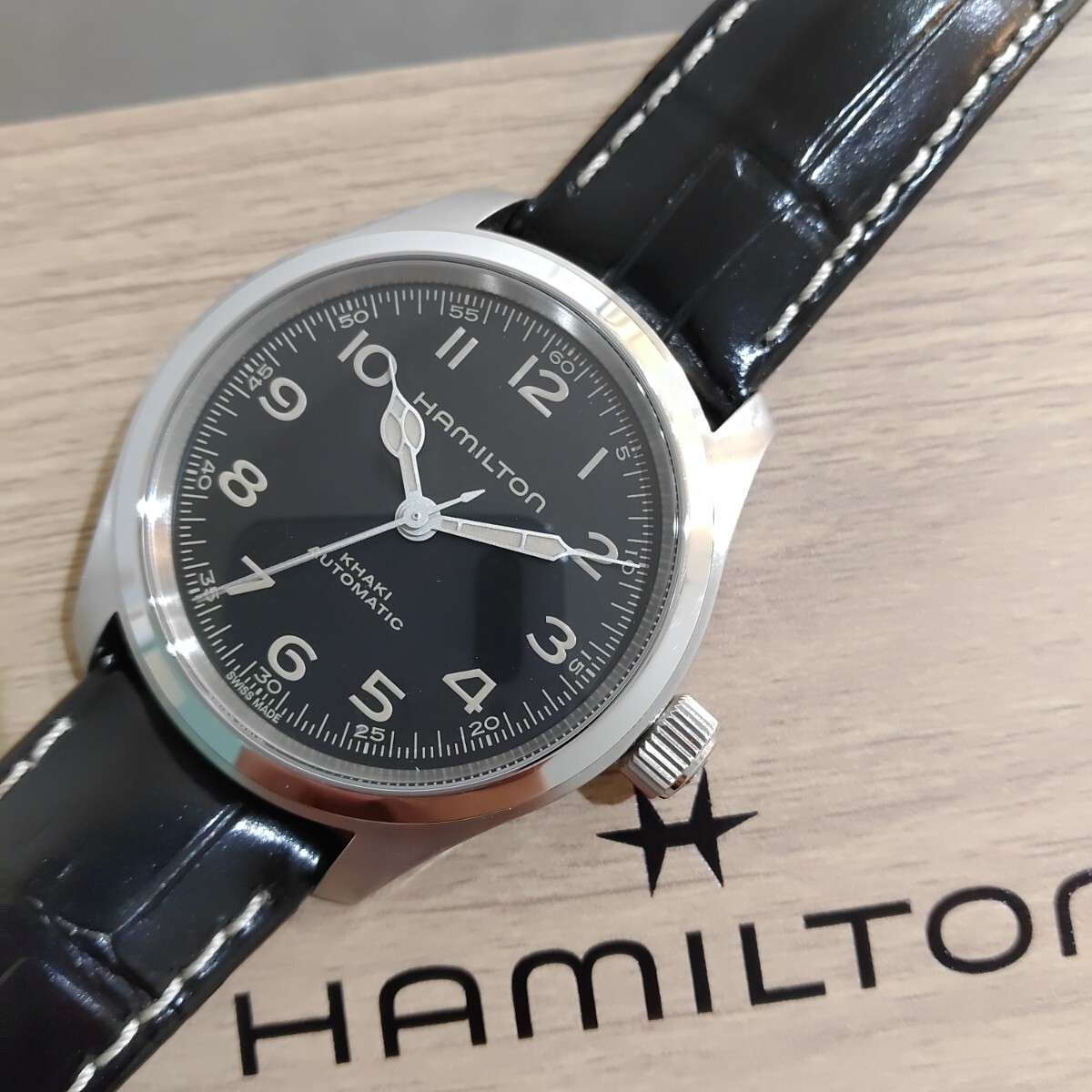 HAMILTON ハミルトン カーキ フィールド マーフ H70405730 38mm 美品 オートマ 正規店購入の画像2