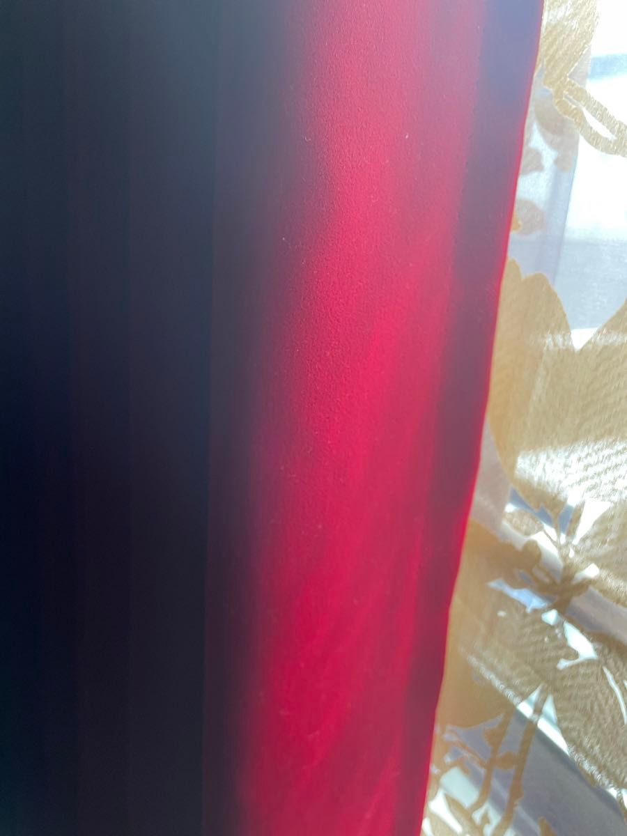 真紅オーダー遮光カーテン２セット