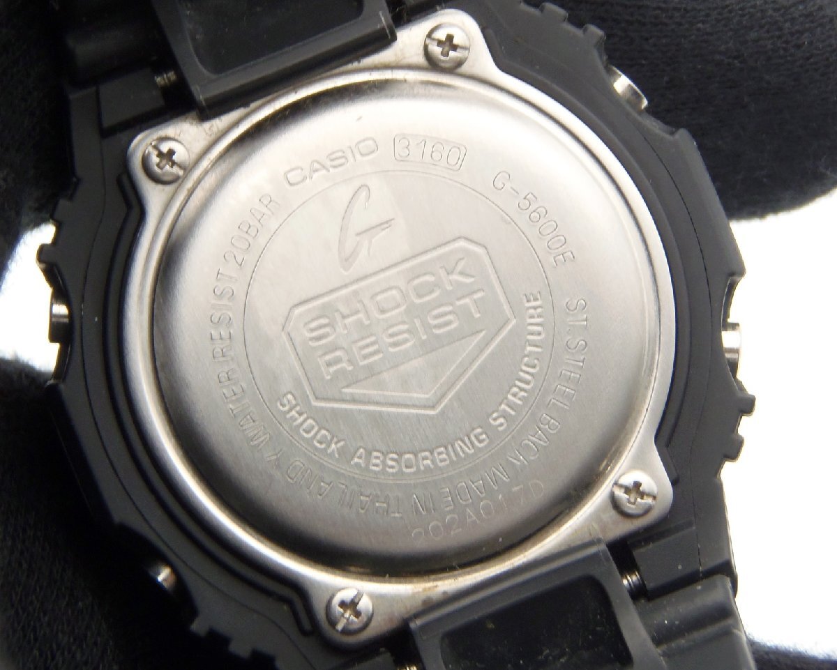 ○ CASIO G-SHOCK 腕時計 G-5600E タフソーラー 中古品の画像5