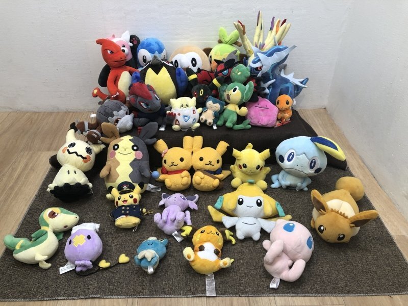 全31点/1円スタート●ポケモンぬいぐるみ まとめ売り 業者さんも歓迎 イベント品としても 空港店限定ピカチュウも 名古屋 pokemon