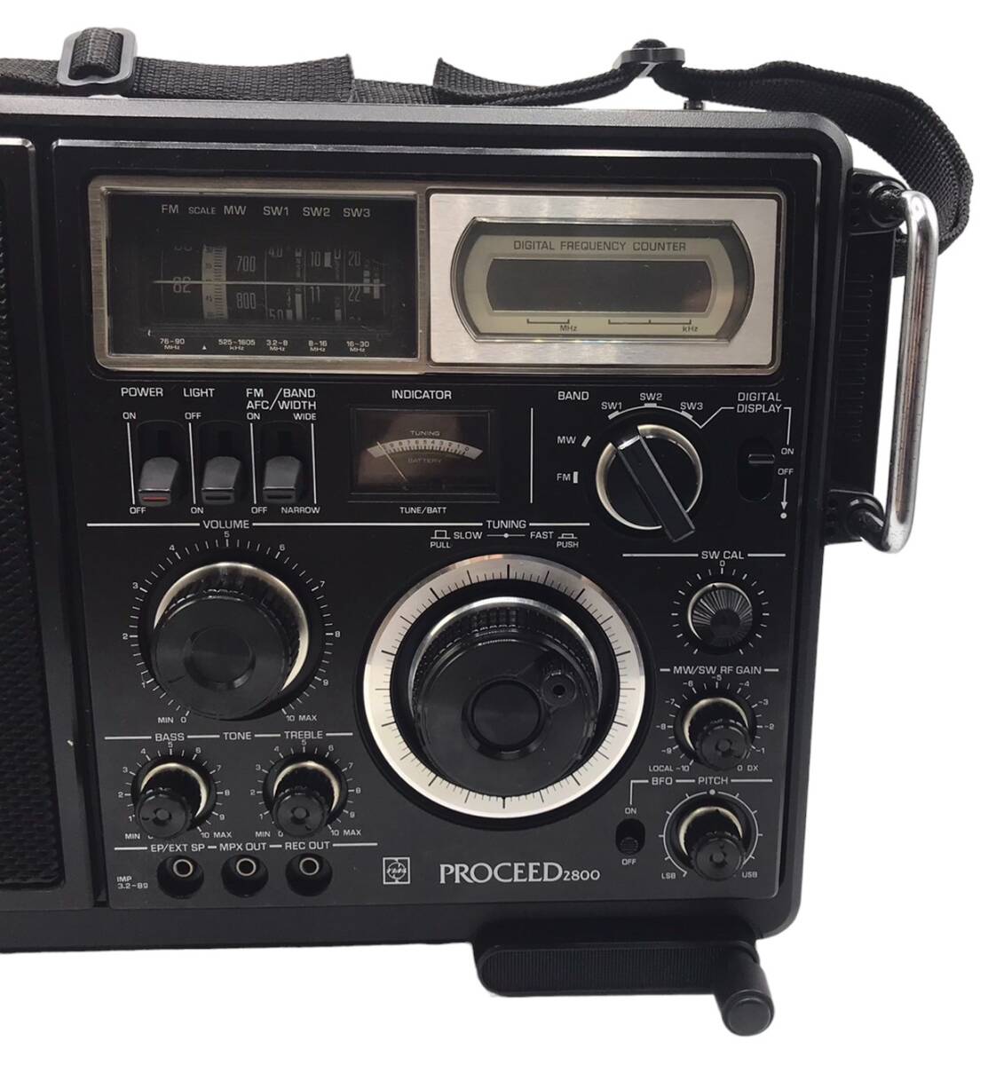 Y0573 完動品 美品 整備済み RF-2800 PROCEED プロシード FM/MW/SW1～3ラジオ BCLラジオ （FM/中波/短波）National 日本国内版モデルの画像9