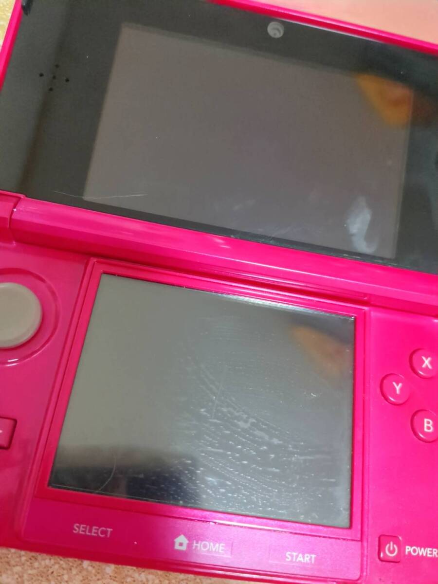 ニンテンドー3DS グロスピンク 動作品　　 本体のみ Nintendo 3DS DS ニンテンドー 任天堂_画像7